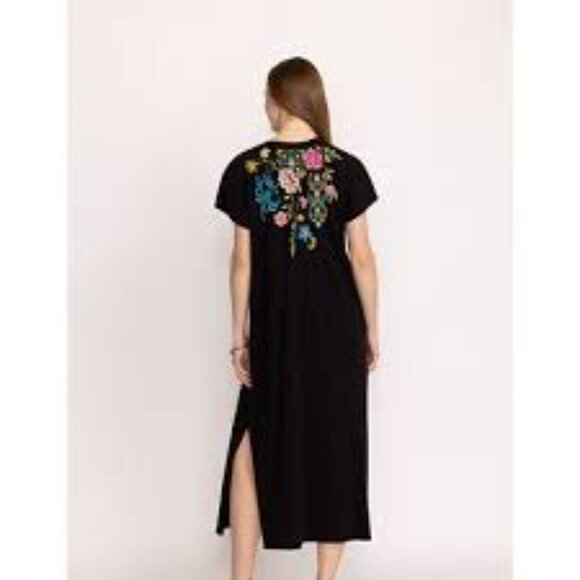 NWT Johnny Was SHERI RELAXED KNIT DRESS BLACK - Picture 4 of 8